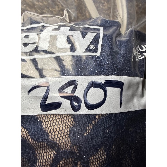 Nightway Navy Floral Lace Halter Neck Gown Maxi Dress 10 Event Prom Hoco - Picture 12 of 13